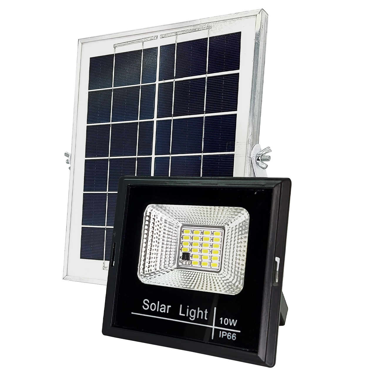 Foco LED De 10W. IP66 + Panel Solar + Control Remoto / Jortan