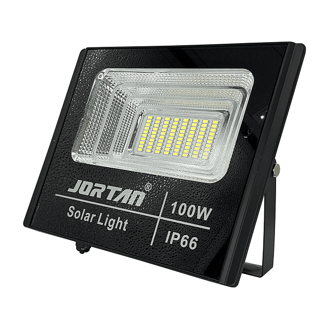 Reflector LED De 100W. IP66 Con Panel Solar y Control Remoto / Jortan