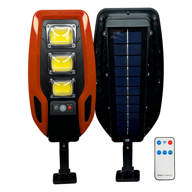Foco Solar De Inducción 60W. Con 3 Reflectores 54COB LED y Sensor De Movimiento / TGO Modelo TG-84106