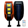 Foco Solar De Inducción 60W. Con 3 Reflectores 54COB LED y Sensor De Movimiento / TGO Modelo TG-84106