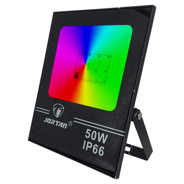 Foco Proyector LED RGB 50W con Control Remoto Jortan Mod. TP50WRGB