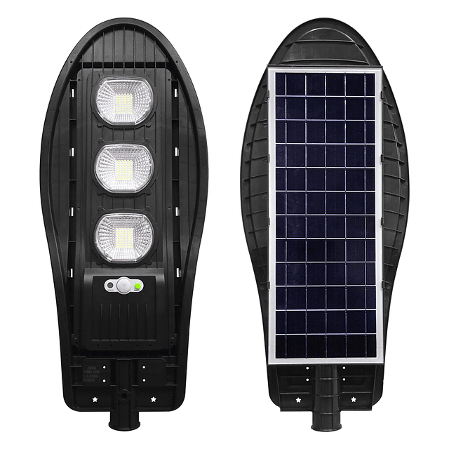 Foco Solar LED De Exterior Con Panel Solar y Sensor De Luz 150W. - IP65 - 6500K / Jortan Modelo T-150W
