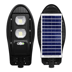 Foco Solar LED De Exterior Con Panel Solar y Sensor De Luz 100W. - IP65 - 6500K / Jortan Modelo T-100W