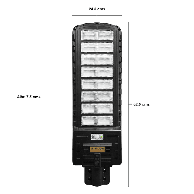 Foco Solar LED De Exterior Con Panel Solar y Sensor De Luz 800W. - IP66 - 6500K / Jortan Modelo JT-9800