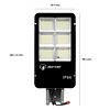 Kit Foco LED De Exterior + Panel Solar + Soporte + Control Remoto 400W. - IP66 - 6500K / Jortan Modelo T-400W