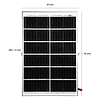 Kit Foco LED De Exterior + Panel Solar + Soporte + Control Remoto 200W. - IP66 - 6500K / Jortan Modelo T-200W