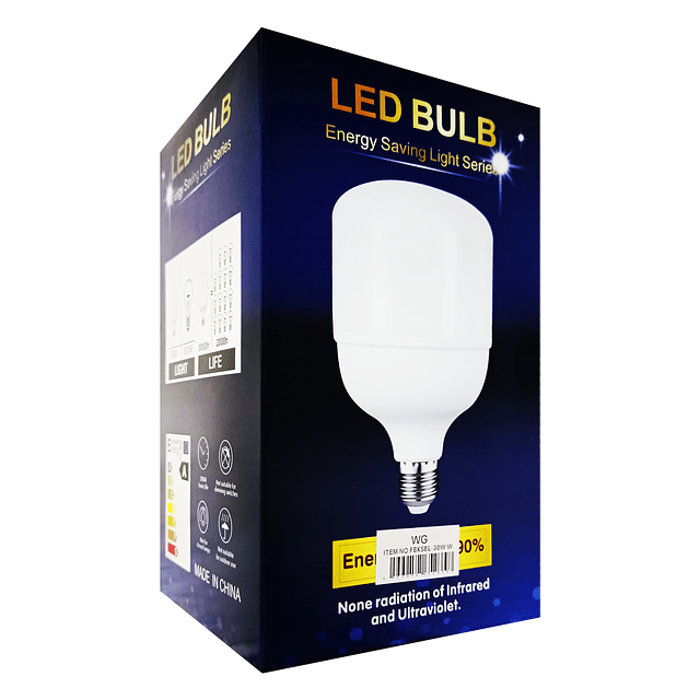 Ampolleta LED De 30W. - Luz Fría / GTI Modelo WG FBKSBL-30W