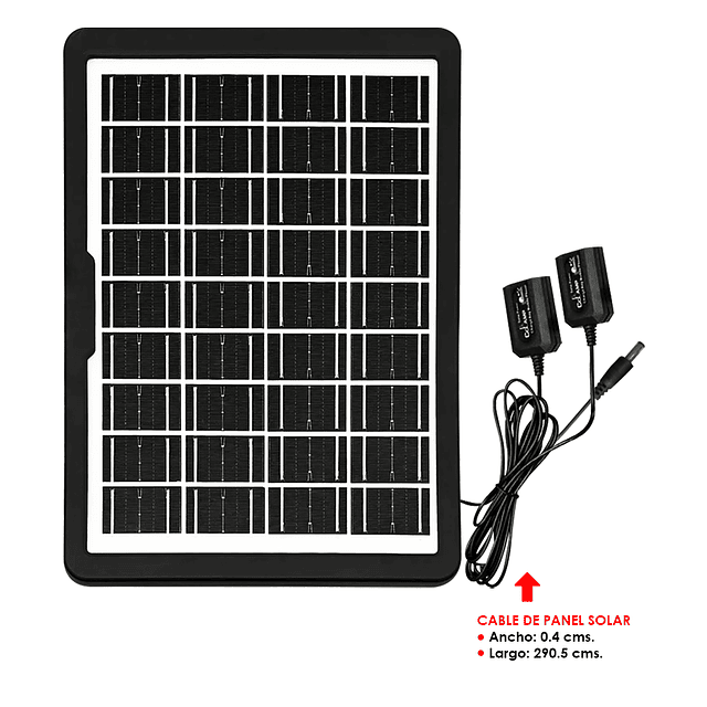 Panel Solar Portátil Multifuncional De Carga USB 15W. - IP65 / Cclamp Modelo CL-0915