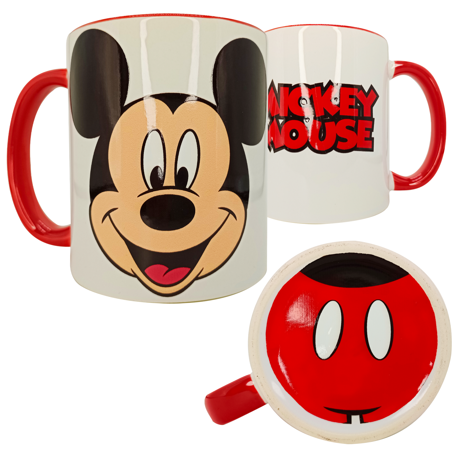 Tazón Cerámico con boca abajo Mickey Mouse DTF UV