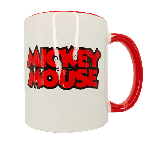 Tazón Cerámico con boca abajo Mickey Mouse DTF UV