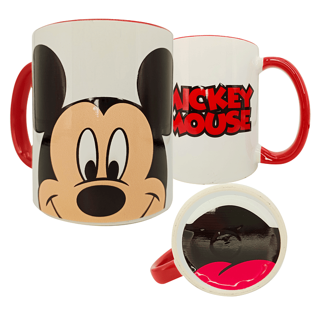 Tazón Cerámico con boca abajo Mickey Mouse DTF UV