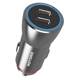 Cargador de Vehículo con Doble Puerto Tipo C de 30W. Cada Uno / Motomo Modelo MO-3025