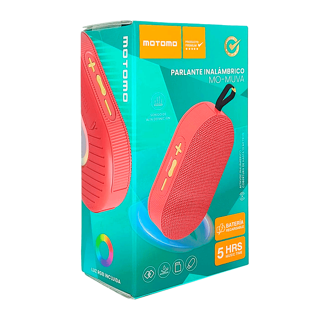 Parlante Bluetooth Motomo Muva BT Rojo