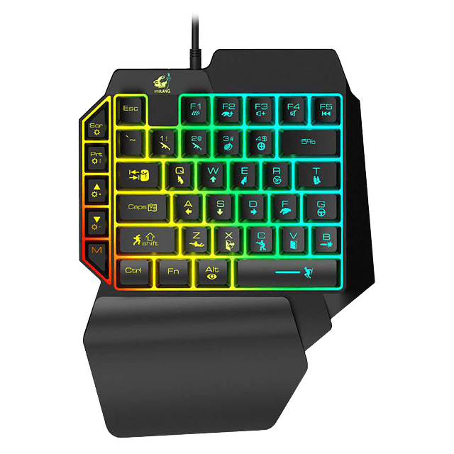 Teclado Gamer de Una Mano K15 RGB