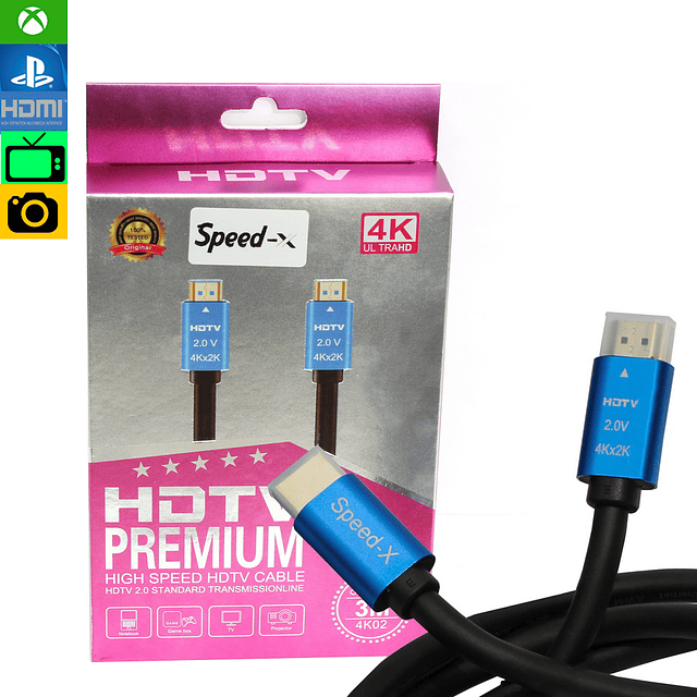 Cable HDMI 2.0 Premium Gamer ULTRA VELOCIDAD de 3 metros
