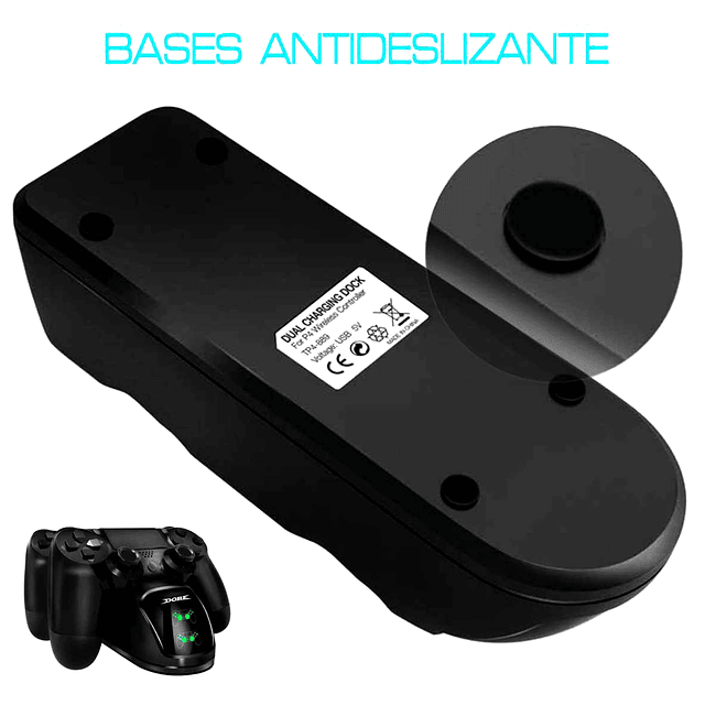 Cargador Doble para Controles de PS4 / PS4 SLIM / PS4 PRO