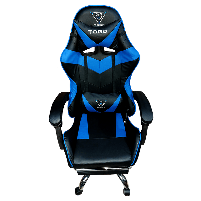 Silla Gamer con Reposa pies TOGO AZUL