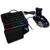 Set Gamer (Teclado una mano + Mouse + Conversor) RGB Jedel Modelo CP-08