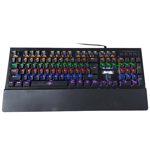 Teclado Gamer Mecánico De 104 Teclas RGB Jedel Modelo KL90