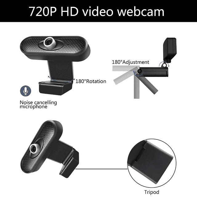 Camara Web Full Hd 720p Microfono Integrado Usb