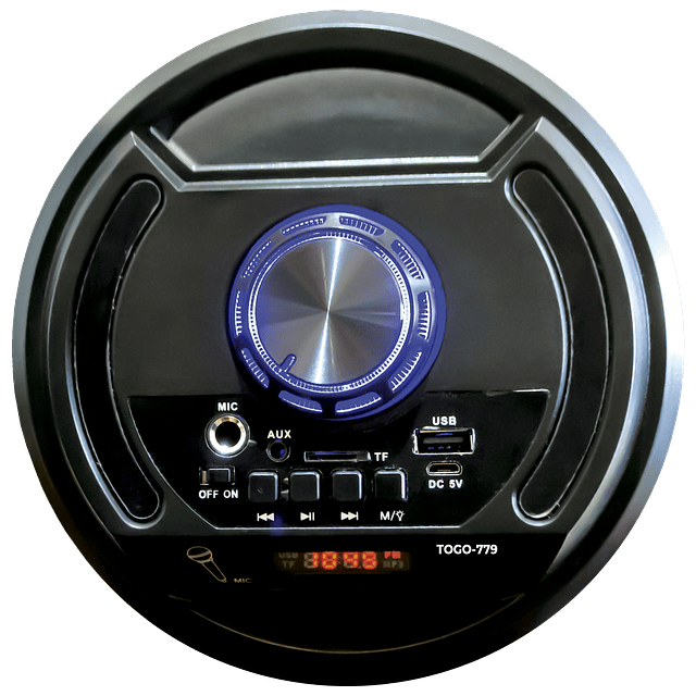 Parlante Para Karaoke TOGO-779 Fiestas Eventos Con Micrófono / Bluetooth / Color Negro