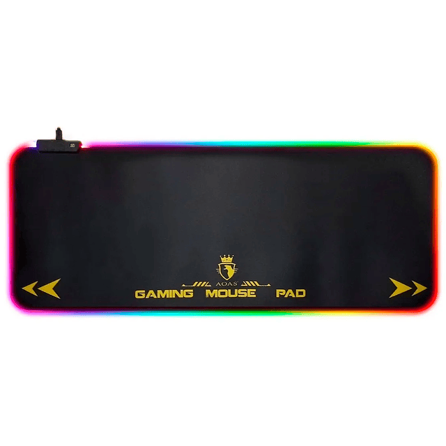 Mouse Pad Gamer Led Rgb Aoas S4000 Con Cable Usb