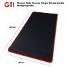 Mouse Pad Gamer Negro Borde Color Rojo 60 x 30 cm Multipropósito