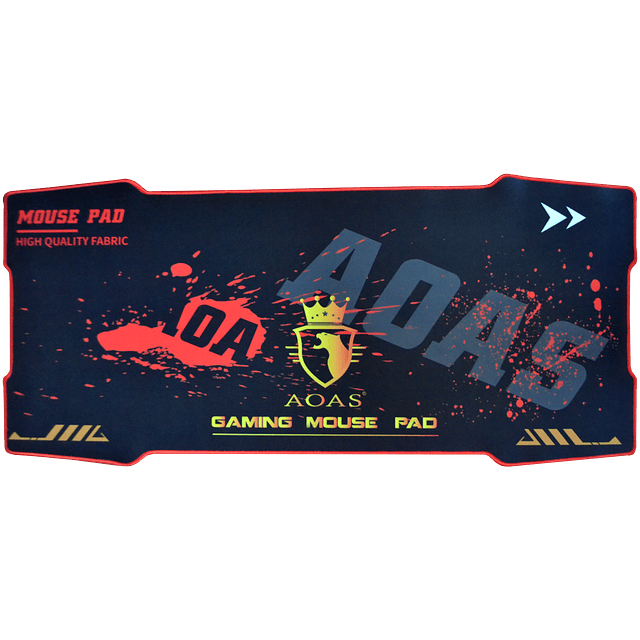 Mouse Pad Gamer S2000 Aoas Borde Cosido 90 X 40 X 0.3 cm Diseño mancha AOAS