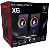 Parlantes RGB Gamer de Escritorio Onikuma X6 Conexión USB