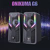 Parlantes RGB Gamer de Escritorio Onikuma G6 Conexión USB