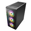 Gabinete Gamer Huntkey GS500R RGB 4 Ventiladores RGB Direccionables