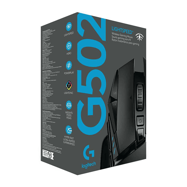 MOUSE GAMER LOGITECH G502 HERO LIGHTSPEED INALAMBRICO