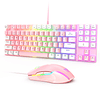 SET Gamer Teclado G26 + Mouse CW905 Onikuma Pink