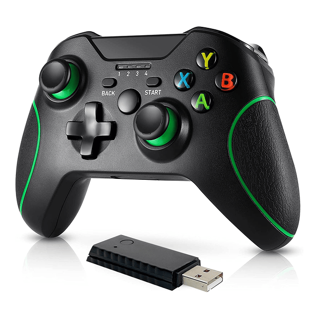 Control Inalámbrico De 2.4Ghz. para XBox One S - One X - One Elite - PS3 - PC Windows 10 / GTI Modelo LH-808