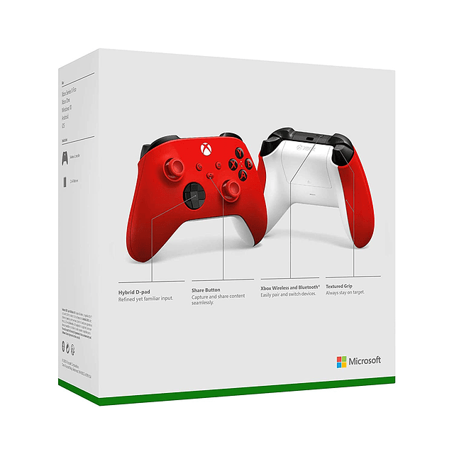 Control XBox One Series X/S Tipo C Color Rojo