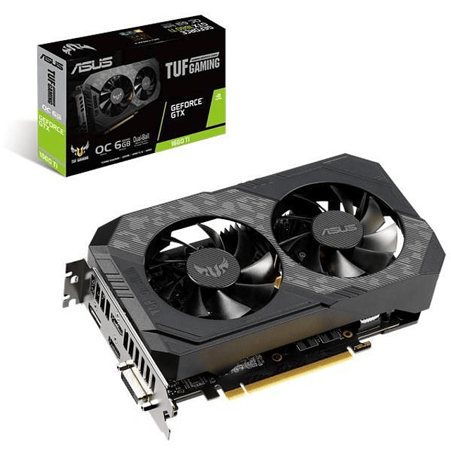 Asus® Tarjetas Gráficas NVIDIA  Video NVIDIA GeForce GTX1660 Ti 6GB EVO TUF Gaming GDDR6 LIQUIDACIÓN