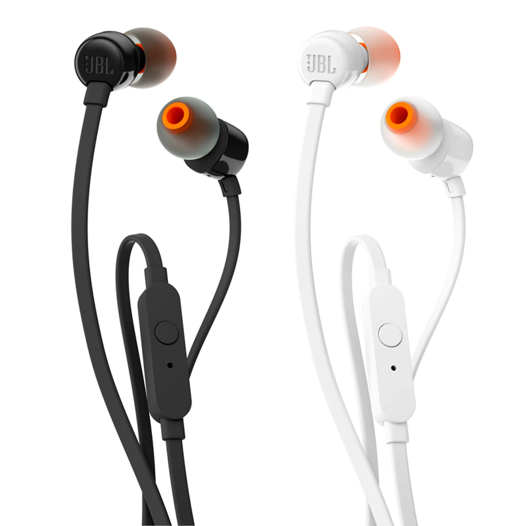 Auriculares con Cable JBL T 110 (In Ear - Micrófono - Blanco