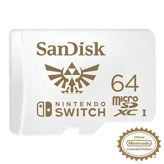 MICRO SD SANDISK PARA NINTENDO SWITCH 64 GB 100MB/60MB SDXC LEYENDA DE ZELDA