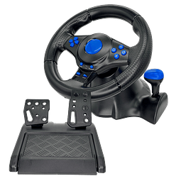 Volante con Pedales Compatible con PC - PS4 - PS3 -XBOX ONE - NINTENDO SWITCH - XBOX360 - ANDROID  kit GT-V7