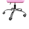 Silla Gamer Profesional Togo Color Rosa Con Blanco Reclinable Con Posapies + Mousepad Togo