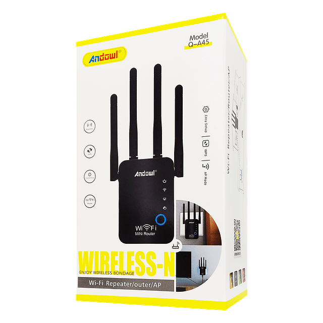 Mini Router AP repetidor WIFI 2 antenas ¡Aumenta la cobertura!