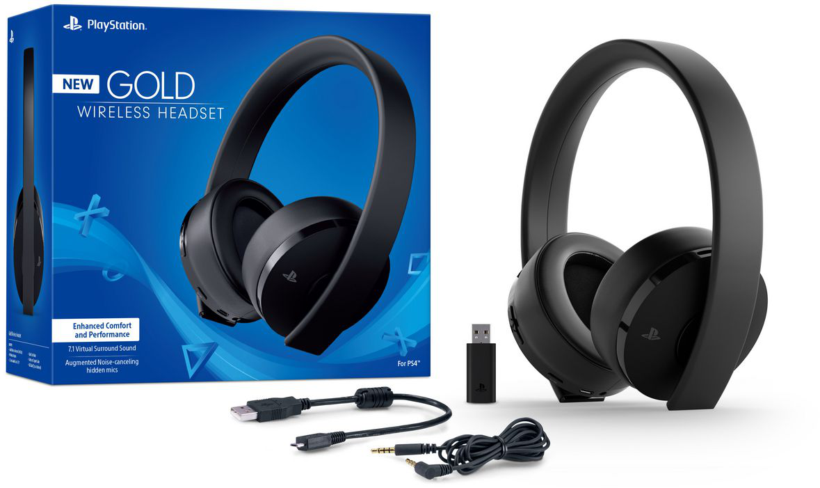 Pulse Sony Gold Wireless Headset Ps3 Ps3 Pulse Elite Headset