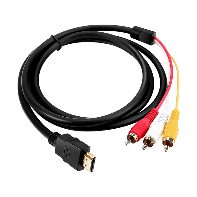 Conversor De Señal HDMI a 3 RCA - 150 cms. (1.5 mts.) De Largo / GTI