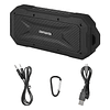 Parlante Portátil Con Bluetooth 3W. * 2 - Impermeable y Recargable USB / Aiwa Modelo X Black