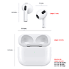 Audífonos Inalámbricos AirPods (3ª Generación) Recargables Bluetooth Para IPhone / GTI