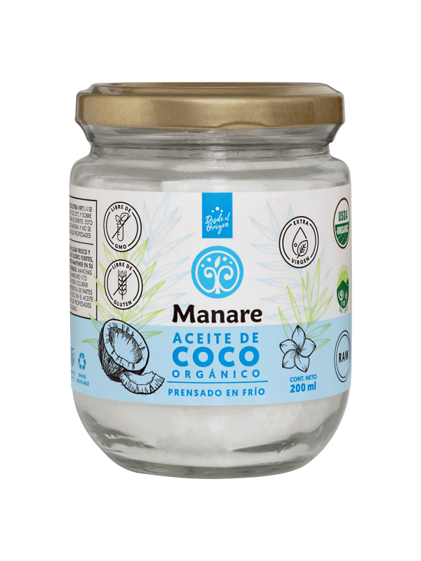 Aceite de coco orgánico Manare