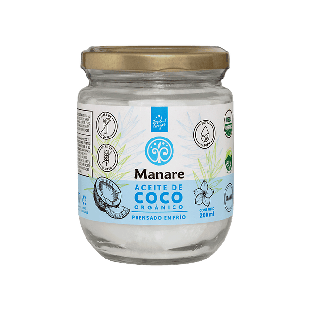 Aceite de Coco Orgánico (500 ml.) Manare