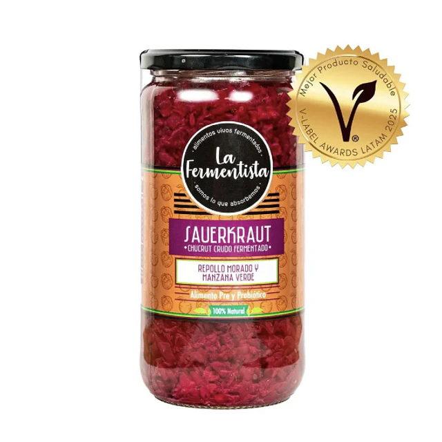 Chucrut Clásico Púrpura 680g La Fermentista