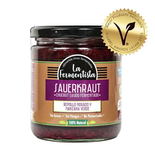 Chucrut Clásico Púrpura 400g La Fermentista