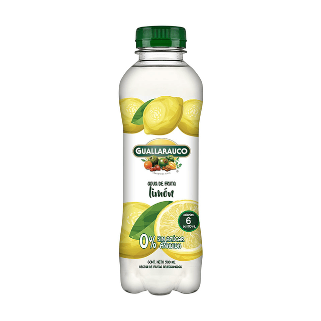 Agua de Fruta Limón 6x500ml 0% sin azúcar añadida